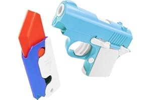 YUDANSI Stress Relief Gun Fidget Toys, 2PC 3D Printed Gun Knife Anxiety Relief Sensory Toys For Kids Adults, 8 9 10 11 12 Years Old Boys Girls Christmas Birthday Gifts Party Bag Fillers Relief Toys