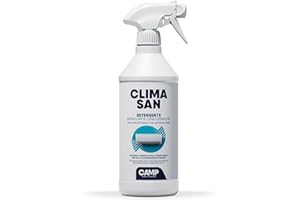 CAMP Climasan Detergente - Per Climatizzatore Specifico per Filtri e Componenti, Spray Condizionatore ad Azione Immediata, Pulisce a Fondo ed Elimina i Cattivi Odori, 750 ml