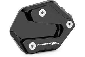 CXEPI Support de Plaque de Support de Béquille Latérale Aluminium Plaque Agrandir Pad Pour TRACER 9 GT TRACER 9GT 2021-2023 2024