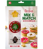 Decora Ausstecher-Set – 6-teilig, Ochsenauge Classic, Für Kekse & Plätzchen, Ø 3-6 Cm