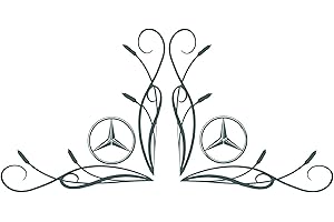 STICK CRÉA 2 Stickers Autocollants Décor de vitre Mercedes Camion Truck, peganitas, aufkleber (Blanc)