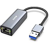 BENFEI USB Ethernet Adapter 1000Mbps, USB auf RJ45 Gigabit Ethernet LAN Netzwerkadapter Kompatibel für MacBook Surface Pro No