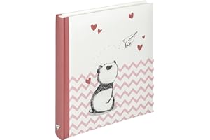 walther design album fotografico rosa 28 x 30,5 cm Album per neonati, Baby Little Panda UK-281-R