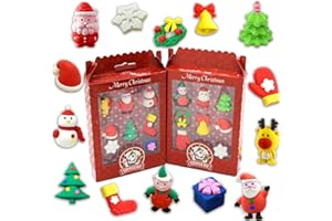 KILLOGOOD Borrador para niños, Divertido Borrador Navidad Pequeños Regalos para niños, Estudiantes Recompensa