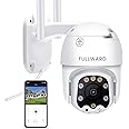 FULLWARD 2K Security Camera Outdoor with Human Detection, 360° PTZ Dome, 2.4GHz WiFi, Two-Way Audio, IP66 Waterproof, Night Vision, Wireless CCTV for 24/7 Home Monitoring (Seetong App)