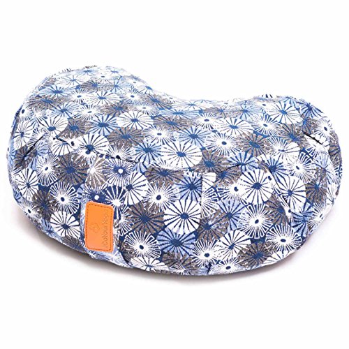 Yogakissen »Ganesh« Halbmond-Kissen mit Bio-Dinkelspelz (kbA) – Maße: 45 x 30 x 14 cm – ideal als Zafukissen / Meditationskissen / Rondokissen / Meditiationsunterlage Stlye (8) - 2