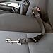 Heavy Duty Waterproof 2-in-1 Car Split Velcro Rear Seat Protector & Boot Liner plus Dog Lead Seat Belt