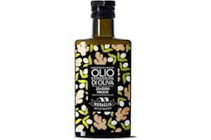 MURAGLIA ANTICO FRANTOIO Frantoio Muraglia, Bottiglia in Vetro con Olio Extra Vergine d'Oliva, Aromatico al Zenzero 200ml