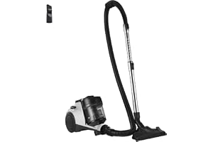 Midea Vacuum Cleaner 1800W Bagless Canister 2L Dust Capacity With HEPA Filter, Easy Emptying, 200W Suction power, Washable Filter For Pet Hair, Carpet, Tile, Hard Floor, White - MC08MEWH