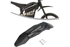 RUNFARR Motorcycle Front Fender, Front Plastic Protector Electric Motorcycle fender Dirt Bike Fender Mudguard for Talaria Sting X3/MX3/MX4-Carbon Fiber Pattern