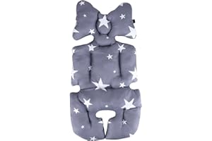 HAOZAIKEJI Sitzauflage Kinderwagen Sitzkissen Weich Sitzeinlage Stuhl Sitzpolster Bequem Stuhlkissen Kindersitz Atmungsaktiv Einlage Gefüllt Zierkissen Hochwertig Kissen für Babyschale Autositz Hochstuhl