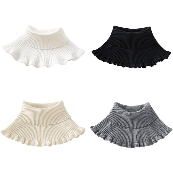 Hestya Pack 5 Cuellos Falsos De Punto Alto: Dale Vida A Tus Jerseys Sin Capa Extra – Suaves, Elásticos Y Desmontables