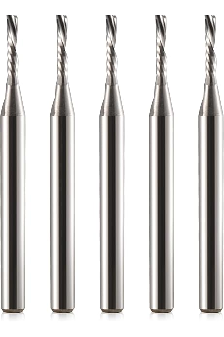 Fresa CNC In Metalluro Per Alluminio – Diametro 2 Mm, 3 Taglienti, Gambo 4 Mm