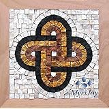 Jubiläum DIY Geschenk Mosaikbausatz Solomon's Knot (Salomonsknoten) - Mosaik Wanddeko - Marmormosaikfliesen - Bausatz für Erwachsene - römische Mosaike