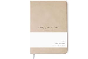 MÅL PAPER Codzienny planer ustalający cele - Tan | Dziennik wdzięczności | Niedatowany terminarz codziennego | planer produktywności | pamiętnik i pozytywne myślenie | Organizer do planowania życia