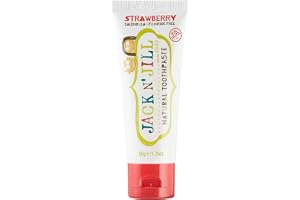 Jack N' Jill Kids Natural Toothpaste, Made With Natural Ingredients, Helps Soothe Gums & Fight Tooth Decay, Suitable From 6 Months+ - Strawberry Flavour 1 X 50G
