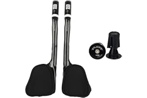 PLATT Carbon TT Handlebar Bicycle Aero Bars Tri Bars Cycling Rest Handlebar for Mountain Bike and Road Bike 31.8mm,White