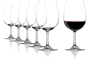 STÖLZLE LAUSITZ Stölzle_Lausitz Verres à Vin Rouge Weinland Lot de 6, 450 ml – Verres à Vin de Haute Qualité Idéal pour Bordeaux – Élégant Calice à Vin Rouge pour une Meilleure Libération des Arômes