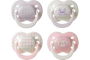 Tommee Tippee Ultimate Fit Soother, 0-6 Months, 4 Pack, Orthodontic Dummy for Babies, Extra Air Holes, Symmetrical Teat, 100%