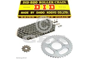 D.I.D. DAIDO KOGYO., LTD. Kettensatz Kette DID 520 L 114 offen13/47, kompatibel mit Yamaha XV 125 Virago 97-01
