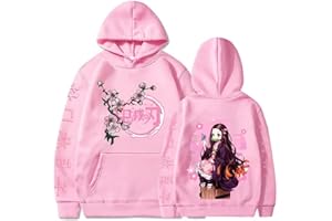 OLIPHEE Femmes Sweat à Capuche Anime Imprimé Sweatshirt Harajuku Streetwear Cosplay Costume