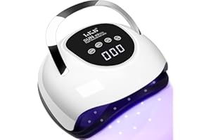 LKE UV Lampe für Gelnägel, 220W Professioneller Schneller UV Lampe nägel mit 4 Timern, Touchscreen, Automatischer Sensor, tragbarer Handgriff Led Lampe nägel