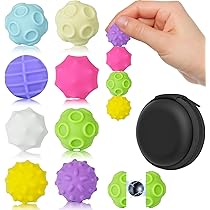 TOSZOLY Magnetische Fidget Toys 8 Stück - Stressabbau Kugeln Mit Silikon