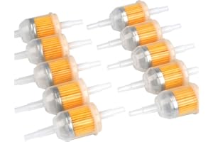 FOCCTS 10 Stück Kraftstofffilter Gasöl Flüssigkeitsfilter Benzinfilter für 6mm,8mm Motorrädern Benzinmotoren,Maschinen zum Filtern von Benzin,Modell: 131-261-275