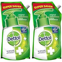 Dettol Original Germ Protection Handwash Liquid Soap Refill, 750ml (Pack of 2)