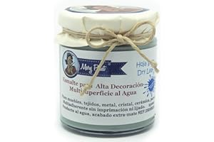 MARY PAINT Pintura Multisuperficie al agua Mate efecto Chalk 250 (Verde Hoja Seca)