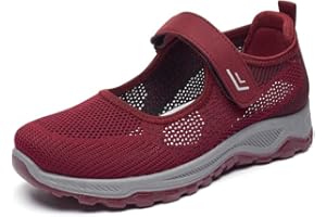 Padgene Women's Comfortable Working Nurse Shoes Non-Slip Adjustable Breathable Walking Casual Nursing Orthotic Lightweight Shoes