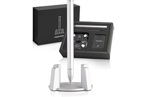 Novium Hoverpen – Stylo à bille de luxe pour homme et femme, vertical avec encre à flux libre de qualité supérieure et recharge, décorations de bureau sympas, décoration de bureau pour homme