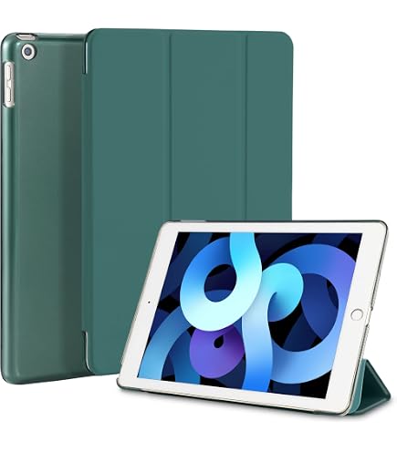 FINTIE Custodia per iPad 6a Gen. 2018 / 5a Gen. 2017 / iPad Air 2 / Air 9.7 Pollici con Pencil Holder, Antiurto Sottile Case Posteriore Trasparente Cover con Auto Sveglia/Sonno, Glittering Marble