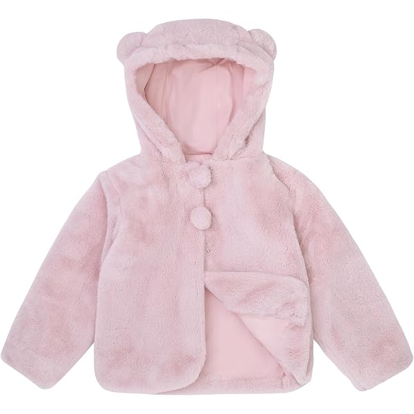 Mädchen Wintermantel Mit Hasenohren – Flauschige Fleecejacke Mit Kapuze Für Baby & Kleinkind