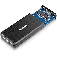 Inateck [Supporto UASP] USB 3.0 SSD mSATA Alluminio Custodia Adattatore Recinzione con USB 3.0 Cavo Dati per M50 mSATA SSD