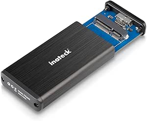 Inateck [Unterstützt UASP] USB 3.0 M50 mSATA Aluminium SSD Gehäuse Adapter Case mit USB 3.0 Datenkabel für M50 mSATA SSD