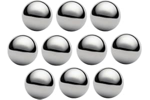 West Coast Paracord 2,5 cm Boules de roulement en Acier chromé pour Centre de paracorde Monkey Fist (Lot de 10)