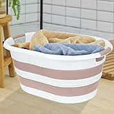 38 Litre Katlanabilir Silikon &Ccedil;amaşır Sepeti Akordiyon Katlanır Sele Yer Kaplamayan Taşınabilir Ergonomik Kulplu Dayanıklı ve