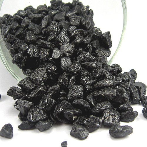 Dekokies Zierkies Streudeko Dekosteine Nuggets Garten Kies (5kg,schwarz) - 3