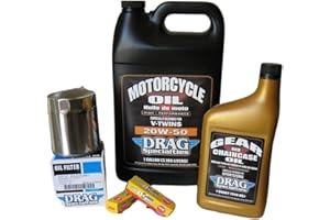 GZM KIT TAGLIANDO HARLEY DAVIDSON SPORTSTER XL 883 1200 CANDELE CHAMPION CAMBIO OLIO MOTORE TRASMISSIONE 20w50 minerale DRAG FILTRO CROMATO
