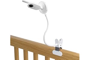 BECEMURU Monitor Halterung für Philips Avent Babyphone SCD843/26, SCD833/26, SCD891/26, SCD881/26, Flexible Clip Mount für Philips Avent Video Baby Monitor, Babyphone Kamera Holder Halterung Stand