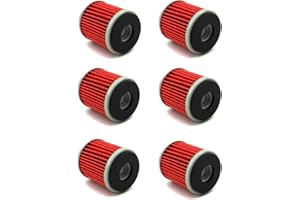 XLJOY 6pcs Oil Filter for Yamaha 5D3-13440-09 YZ250F YZ450F WR250 WR450 YFZ450
