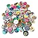 Produktbild sharprepublic 100x Bunte Holz Knöpfe Bastelknöpfe Dekoknöpfe Bastelknöpfe Knopfmischung Modeknöpfe mit 2 Loch, 20mm Kinder Scrapbooking