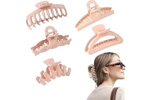 Traziewell Haarklammern Groß Dickes Haar Große Haarspange Haarklammer Hairclips Damen Kralle Clips für Dickes Haar Rutschfeste Haarzubehör mit Multi Styles für Mädchen 1418