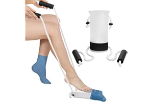 MILIFOX Sock Aids for Putting Socks On and Off - Compression Stocking Aid Women Men Sock Puller Aid Device for Seniors, Pregnant Women and Immobile People