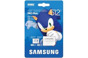 Samsung Pamięć MB-MD512SA Sonic PRO Plus karta MicroSD do konsoli do gier, kamer Action Cam i dronów 512 GB, UHS-I U3, do 180 MB/s