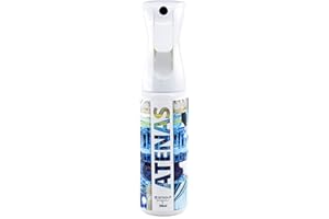GLAMOUR PARFUM - Ambientador de Hogar Atenas - 300 ml - Pulverizador con Aroma Fresco y Cítrico - Ambientador Textil en Spray - para Pulverizar en la Cama o en Cortinas - Reutilizable