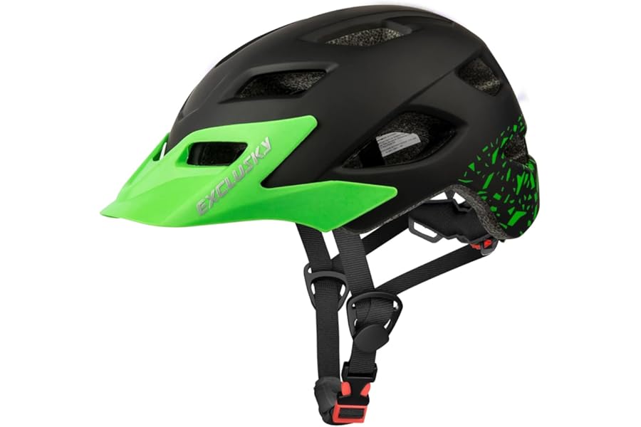 Kids Helmet, Exclusky Kids Bike Helmet Child Boys Girls Bike Helmet Age 5-13 Adjustable Bicycle Scooter Skating Cycle Helmet 50-57cm