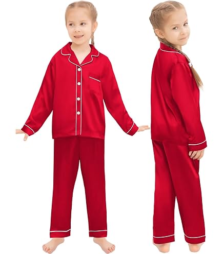 Pyjama Court Fille En Satin - Ensemble T-shirt Et Short, Motif Stitch, Manches Courtes, Confortable Pour Nuit Et été