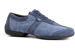PORTDANCE Hommes Sneakers/Dance Sneakers PD Pietro Street - Denim Bleu - Sneaker Sole